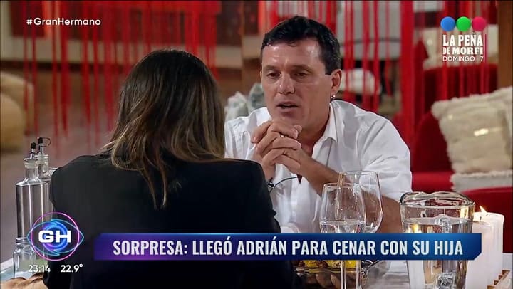 Gran Hermano: Catalina tuvo una especial cena con su padre