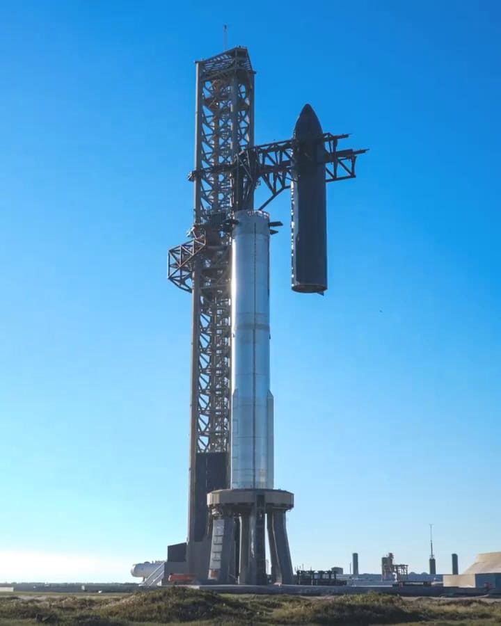 El objetivo del enorme cohete de SpaceX es poder llevar humanos de forma permanente a Marte en un futuro cercano