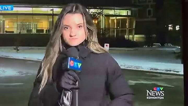 El momento en que una reportera sufrió una descompensación en vivo