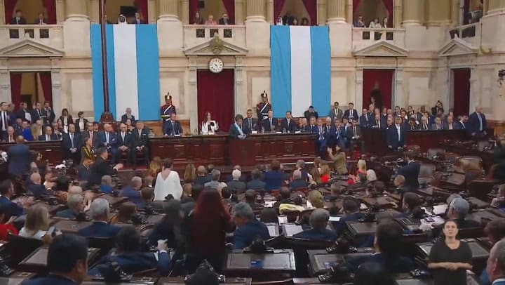 El malentendido entre Victoria Villarruel y Javier Milei al cierre de la inauguración