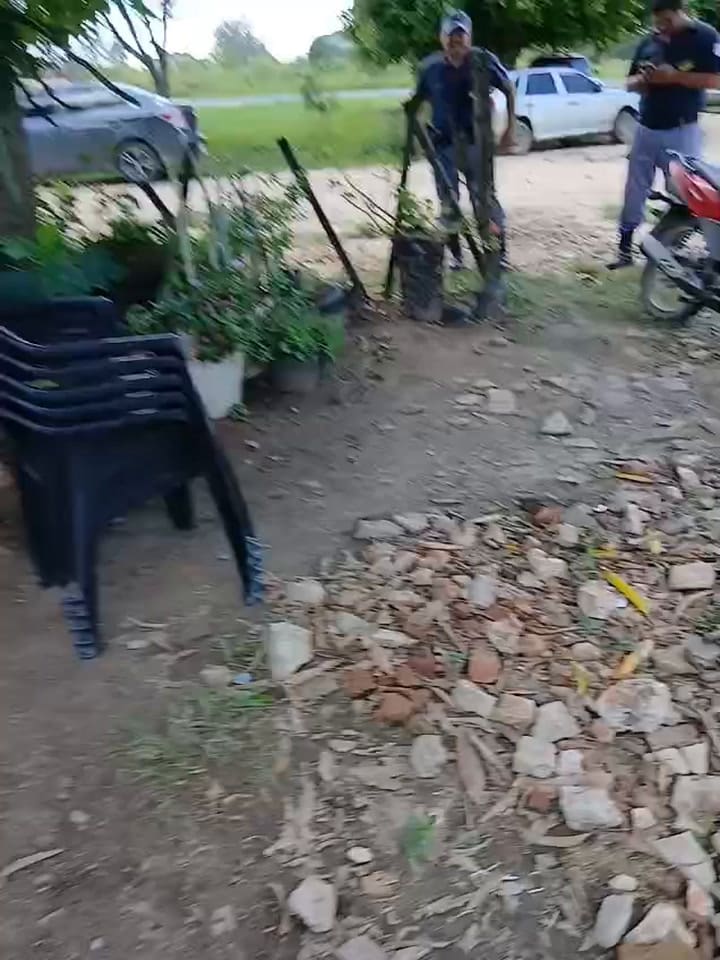 El momento en que la policía entró en un campo de Formosa