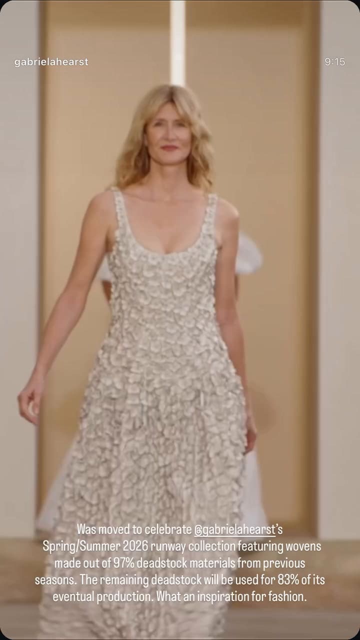 Laura Dern desfiló para Gabriela Hearst