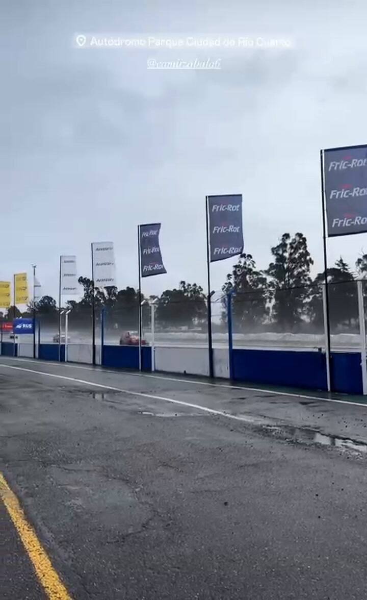 Uno de los videos de Zabala en una carrera del Autódromo de Río Cuarto