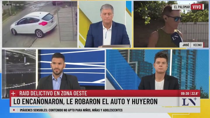 En un móvil en vivo por inseguridad hubo un robo