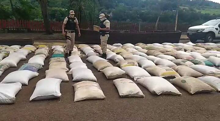 Operativo por soja en El Soberbio, Misiones (Crédito: Min. Seguridad de la Nación)