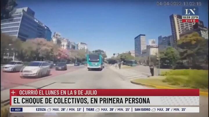 Terrible choque de coelctivos en el Metrobus