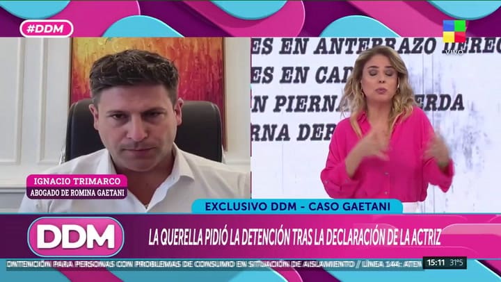 Pidieron la detención del ex de Romina Gaetani