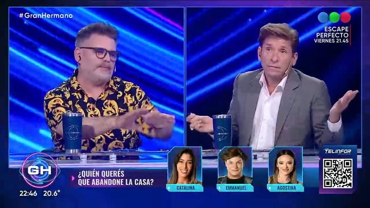 Sebastian de Caro volvio al panel de El Debate de Gran Hermano