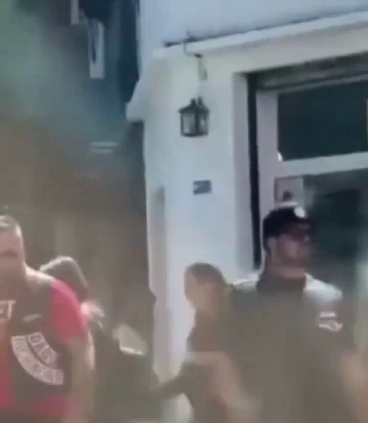 El grupo paseó por La Plata