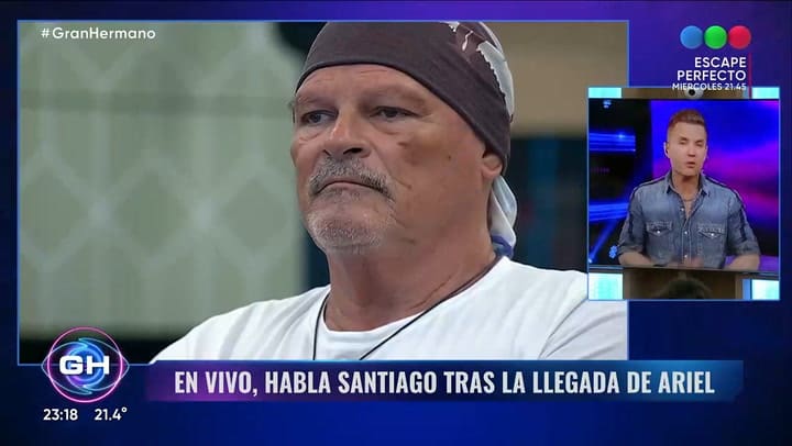 Santiago del Moro hablo con Alfa en Gran Hermano