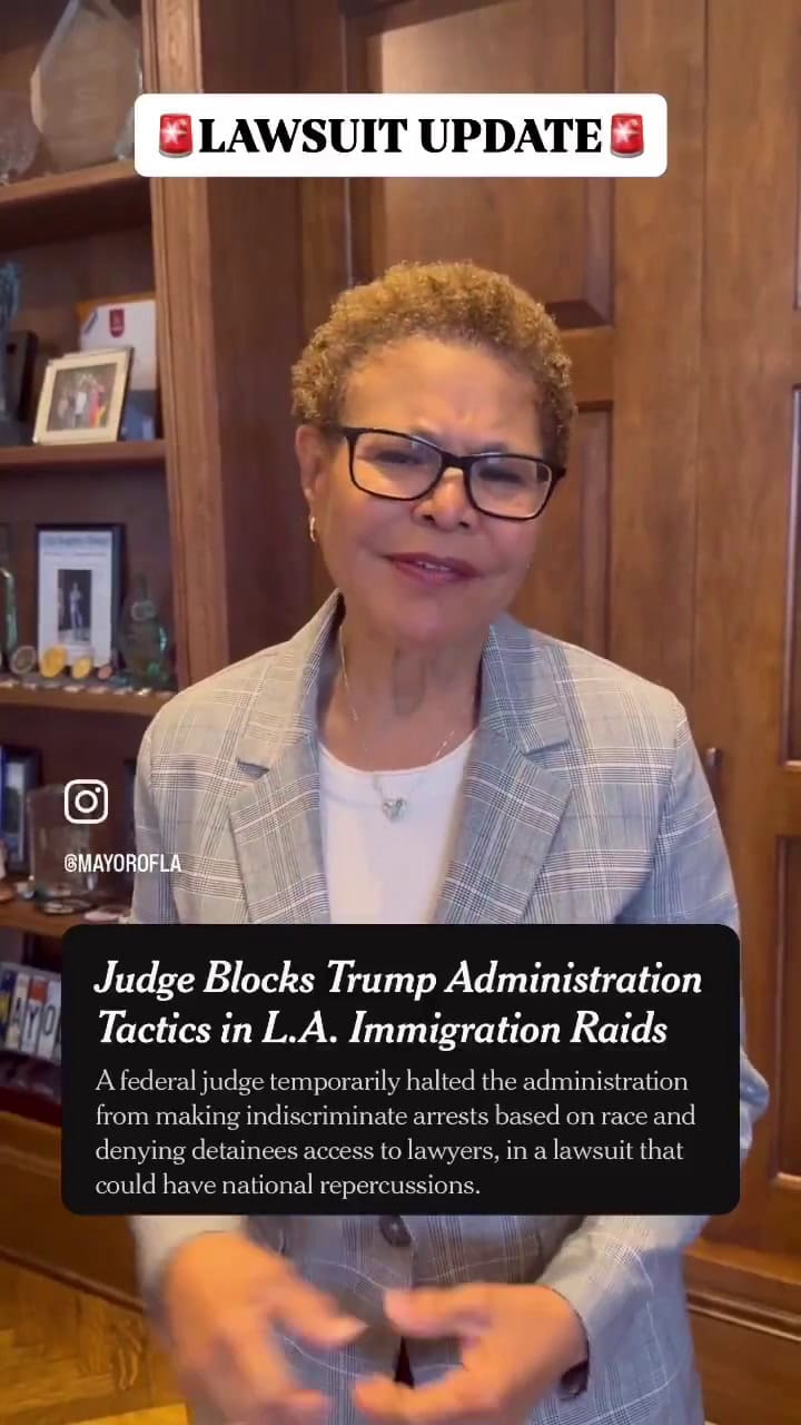 Karen Bass celebró el fallo contra la administración Trump