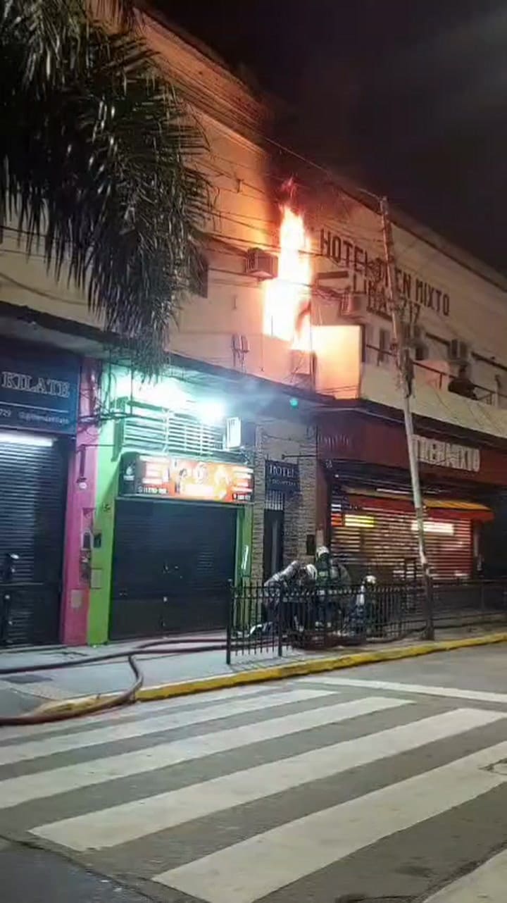 Incendio en el hotel Tren Mixto