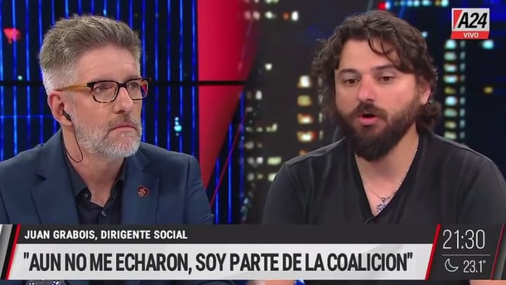 Novaresio dijo que Cristina es corrupta y Grabois lo frenó - Fuente: A24