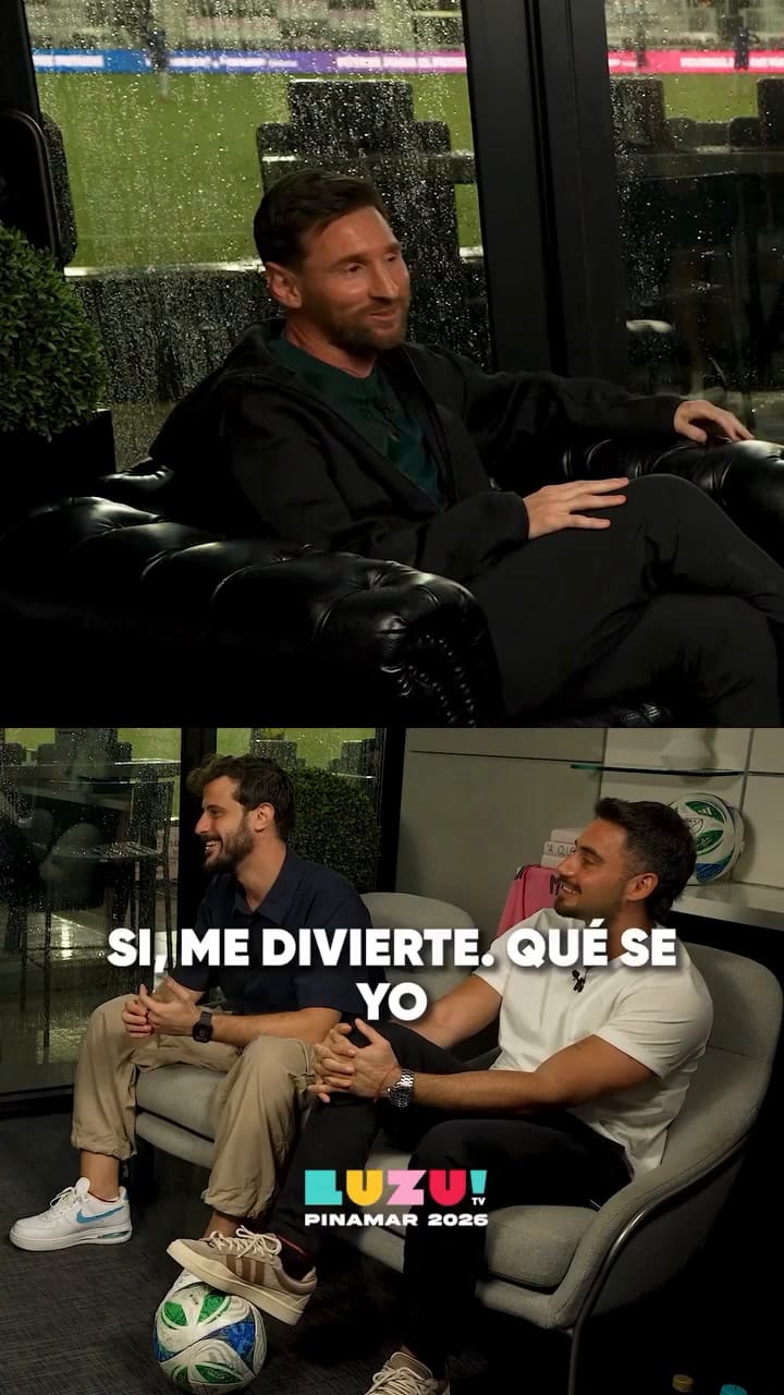 Messi reconoció que mira LAM para "estar al día" e hizo reír a todos