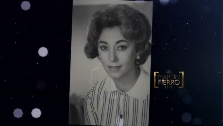 Homenaje a Hilda Bernard en los Martín Fierro 2015 - Fuente: eltrece