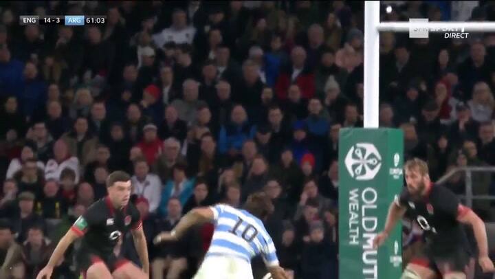 La jugada de Hernández en Los Pumas contra Inglaterra