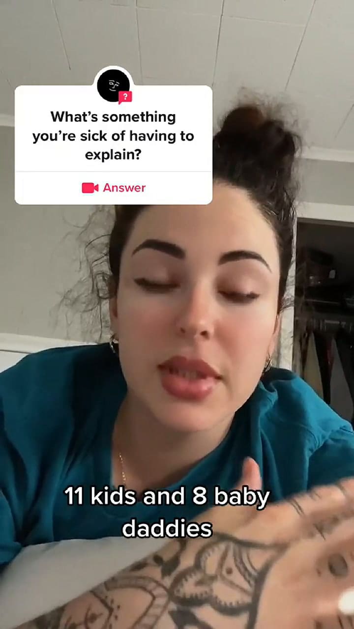 Mujer explica por qué tiene 11 bebés de ocho papás diferentes