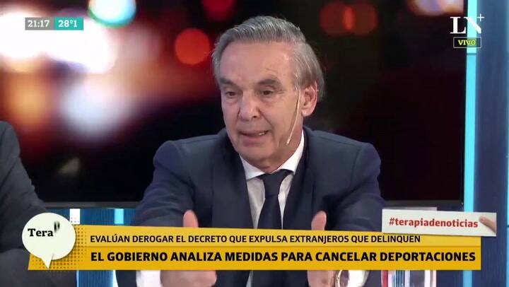 Pichetto: 'Es una imbecilidad que el extranjero que delinque no sea expulsado'