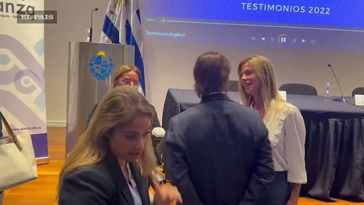 Luis Lacalle Pou Junto a Lorena Ponce De Leon en un evento