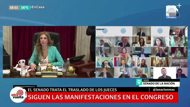 Video: el Senado aprobó la remoción de los jueces que investigan a Cristina Kirchner