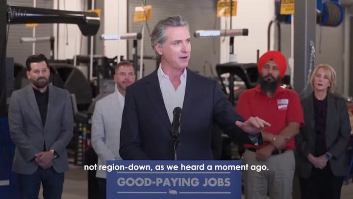 Gavin Newsom Job First