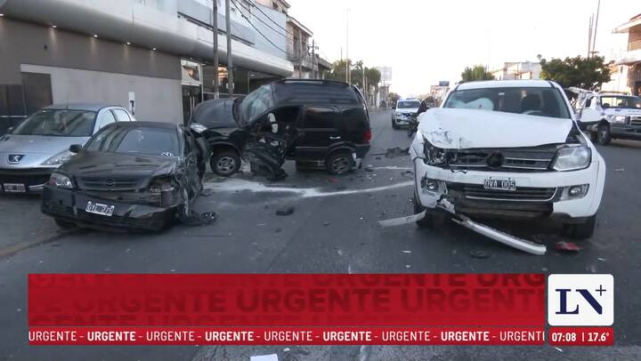 LN+: choque multiple en Quilmes