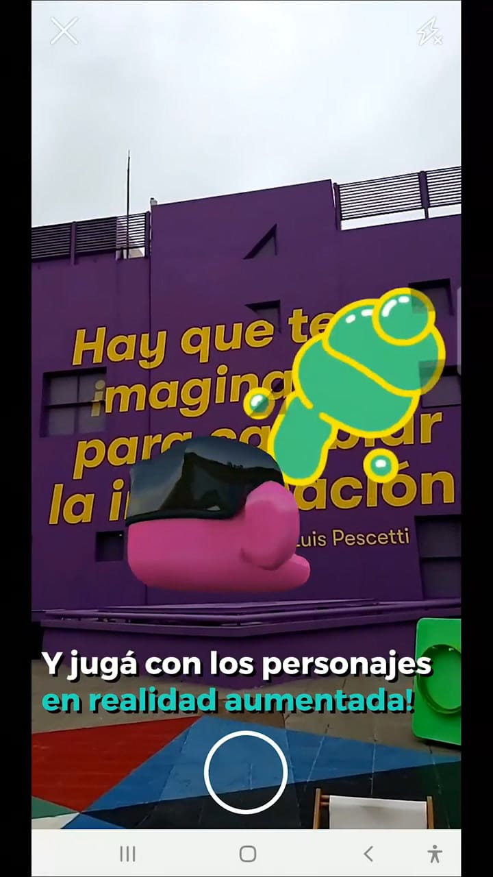 Personajes en realidad aumentada - Fuente: Instagram