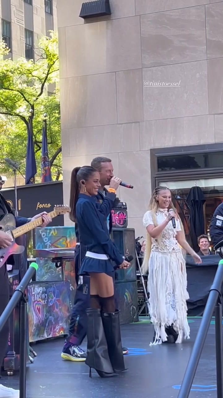 TIni cantó con Coldplay en Nueva York