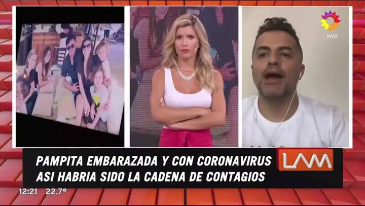Nicolás Cabré preocupado por su hija Rufina tras el positivo de coronavirus de Pampita