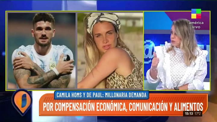 La millonaria demanda de Camila Homs contra Rodrigo De Paul