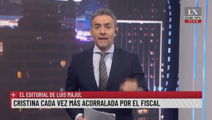Cristina cada vez más acorralada por el fiscal. El editorial de Luis Majul.