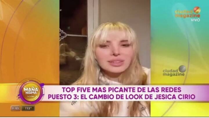 Jésica Cirio explicó por qué cambió repentinamente de look