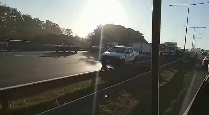 Cómo quedaron los autos después del choque en la Panamericana