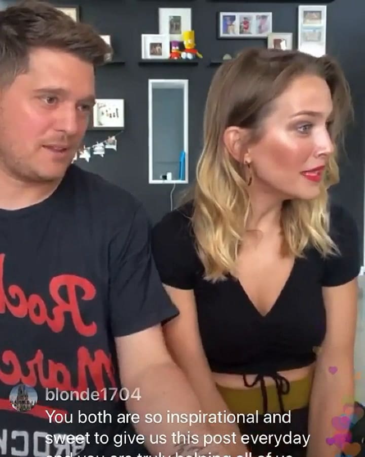 Vida, la hija de Luisana Lopilato y Michael Bublé, cantó con su papá en Instagram