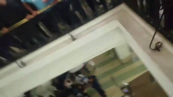 Trabajadores del Astillero adentro del ministerio de Economía - Fuente: Twitter