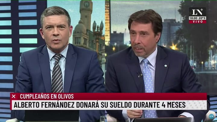 La ironía de Feinmann sobre Alberto Fernández