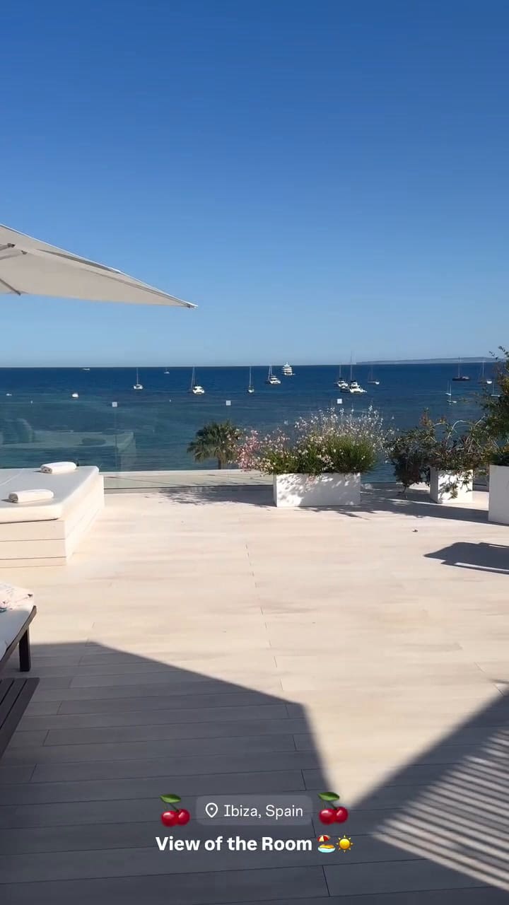 Mauro Icardi mostró las vistas de su habitación en Ibiza