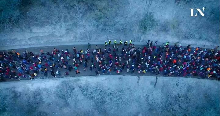 La llegada de los peregrinos a la Fiesta del Milagro