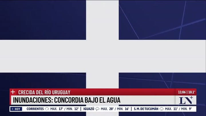 Inundaciones y mas de 550 evacuados: el drama de los vecinos de Concordia