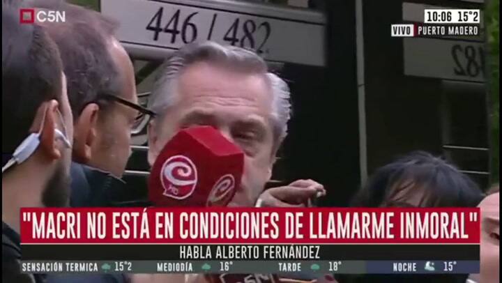 Alberto Fernández habló después del debate - Fuente: A 24