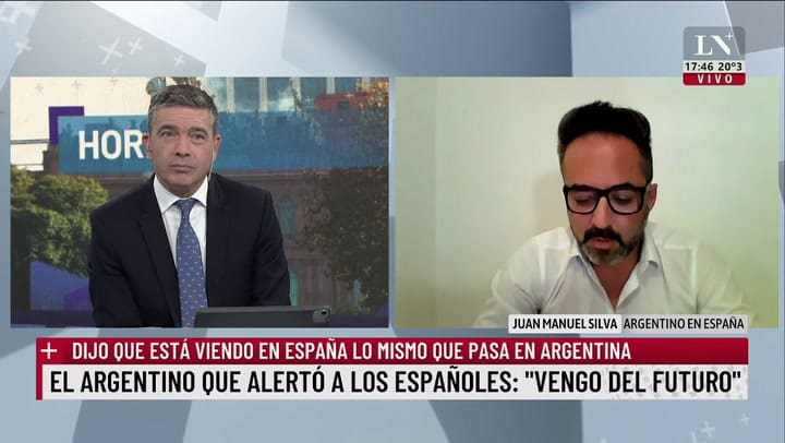Juan Manuel Silva, el argentino que vive en España y alerta allí sobre el populismo
