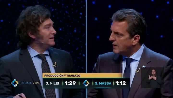 El momento en el que Massa le consultó a Milei qué era el GDE