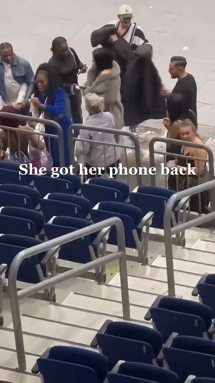 Una mujer encontró el celular que lanzó el rapero y se lo entrego a la dueña