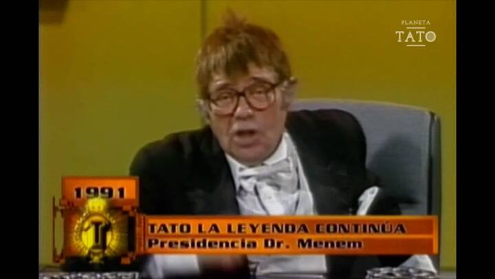 Tato Bores le dedica un monólogo a Duhalde y a De la Rúa