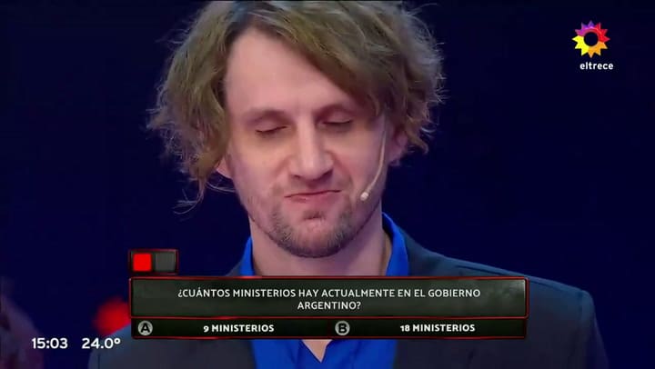 Fue por el récord de Los 8 escalones, pero sufrió un duro revés: la pregunta fácil en la que falló