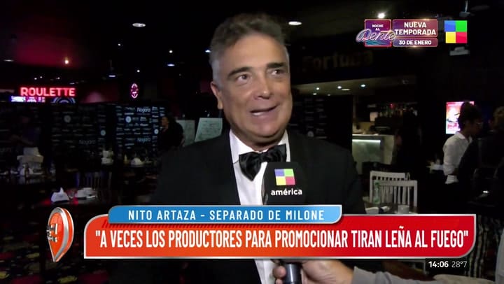 Nito Artaza se sinceró y reveló por qué se separó de Cecilia Milone