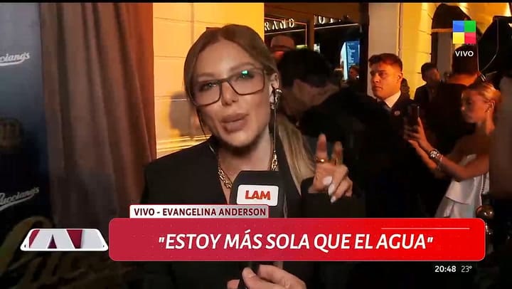 Evangelina Anderson habló de su situación sentimental