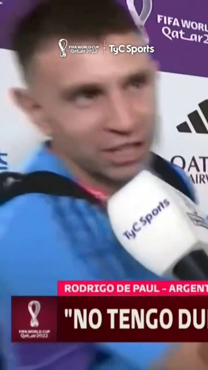 Dibu Martínez reafirmó el nuevo apodo de Rodrigo De Paul