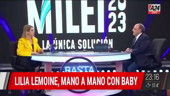 Dichos de Lilia Lemoine de 2023 sobre los vínculos de Espert con el narcotráfico