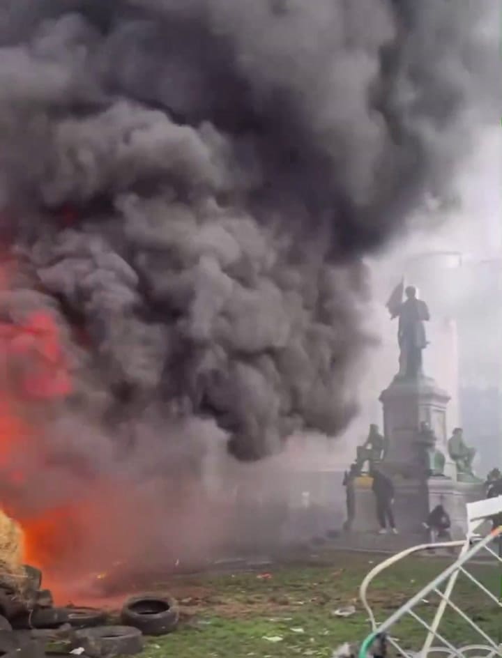 Protestas en Bruselas contra el acuerdo UE-Mercosur